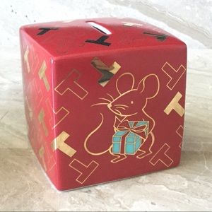 Tiffany & Co Red Piggy Bank NWT